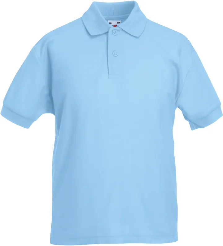 Kinder-Polohemd 65/35 Sky Blue