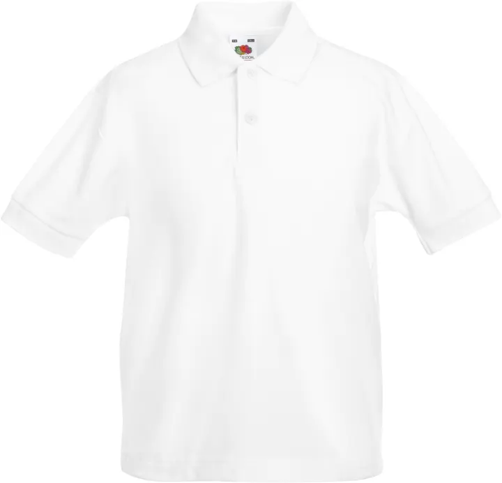 Kinder-Polohemd 65/35 White