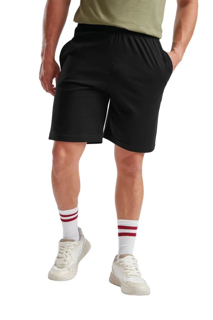 Shorts aus Jersey Black