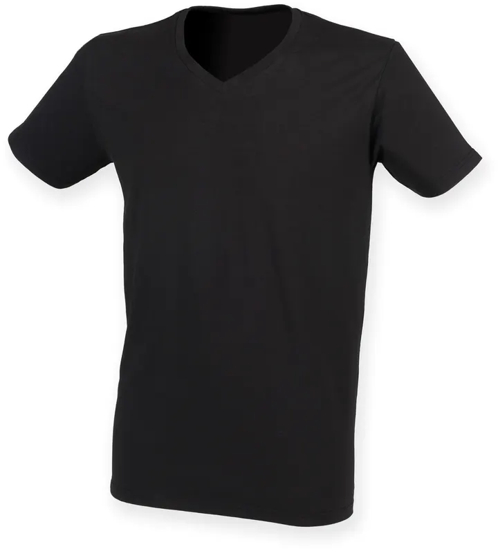 Men's Stretch Feel Good V-Neck T-Shirt Black