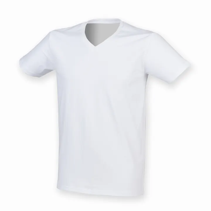 Men's Stretch Feel Good V-Neck T-Shirt White