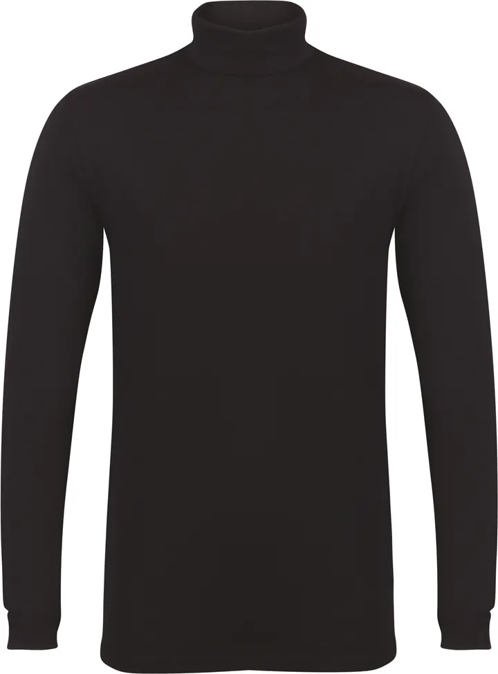 Men's Feel Good Stretch Roll Neck Top Black