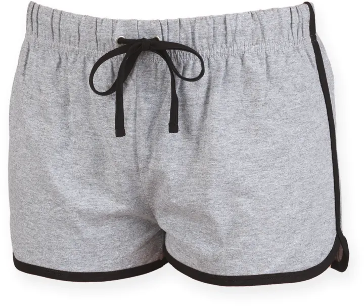 Short Femme Rétro Heather Grey / Black