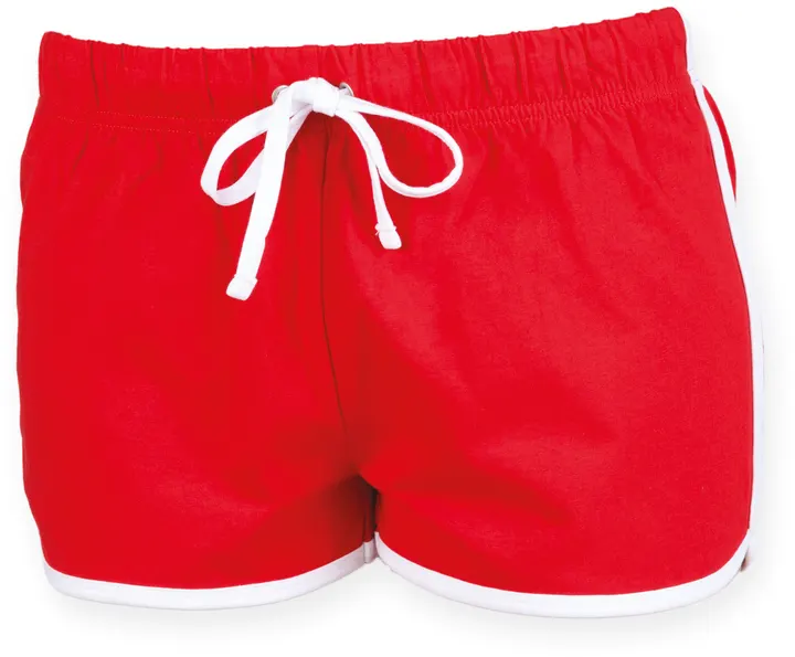 Short Femme Rétro Red / White