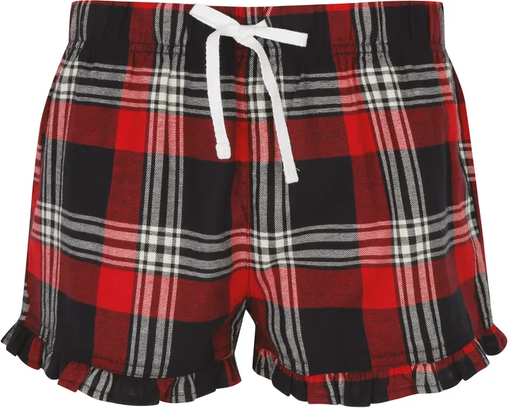 Short femme à motif tartan Red / Navy Check