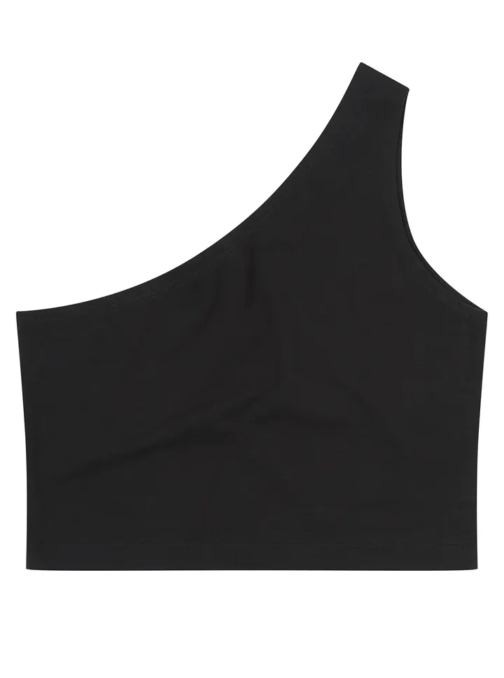 Asymmetrisches Oberteil für Damen Black