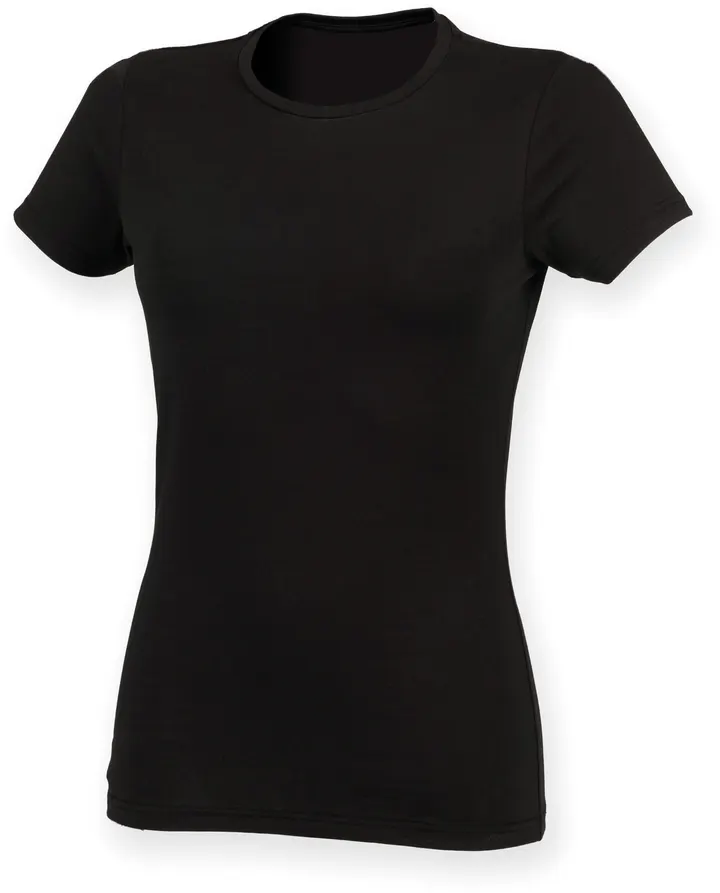 Women's Feel Good Stretch Crew Neck T-Shirt Black
