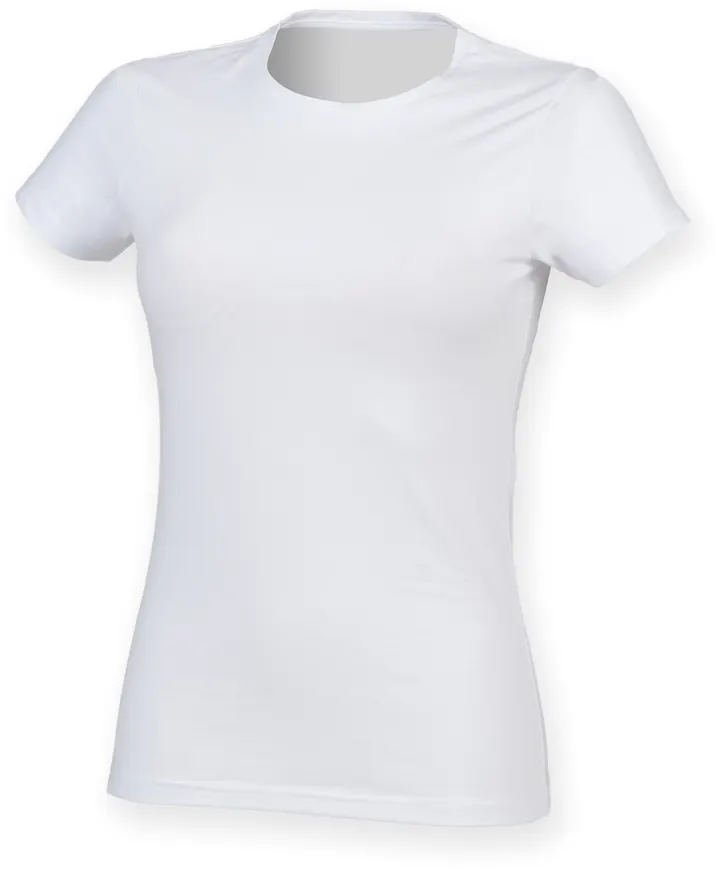 Women's Feel Good Stretch Crew Neck T-Shirt White