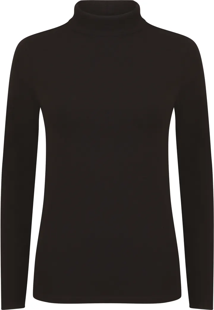 T-shirt Femme col roulé Feel Good Black