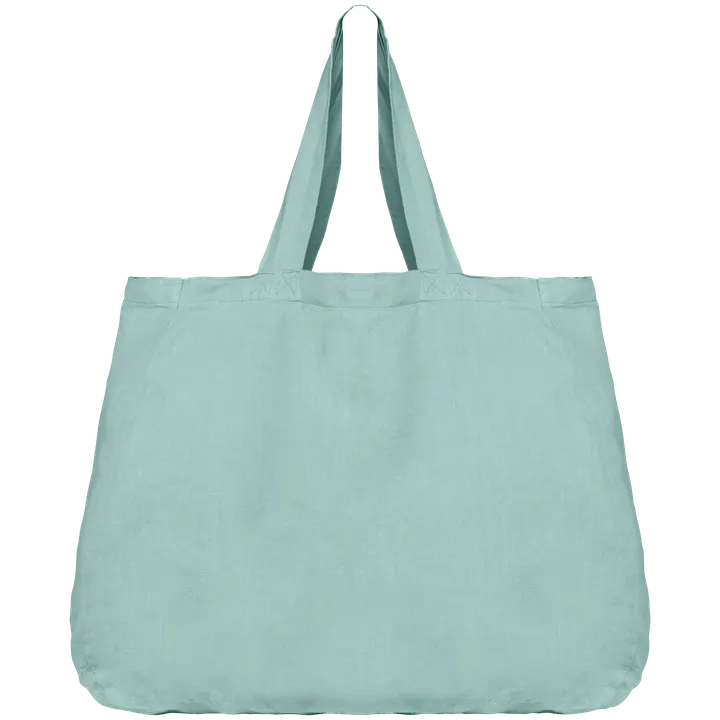Shoppingtasche aus Leinen Jade Green
