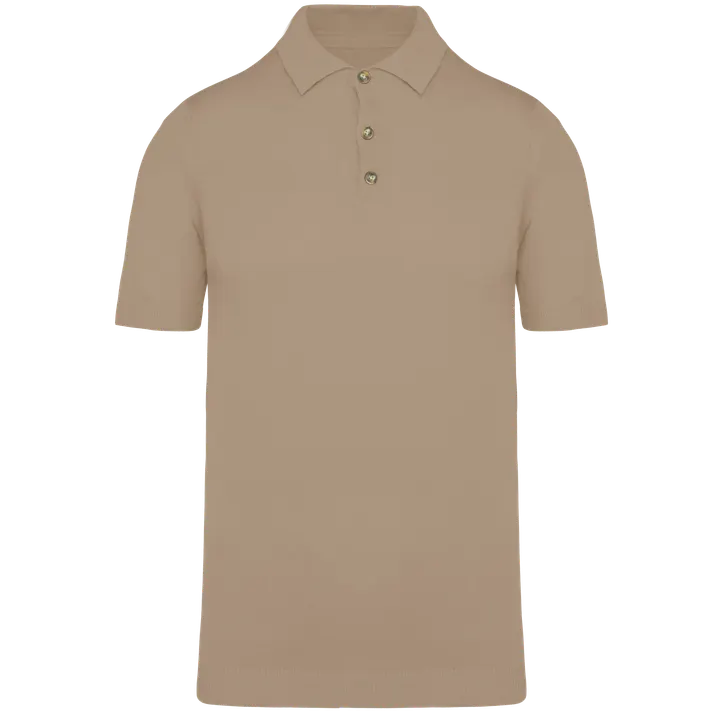 Umweltfreundliches Herren-Polohemd aus Strick Wet Sand