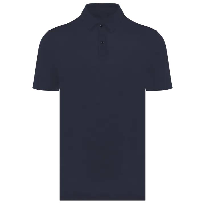 Polo en lin homme Navy Blue