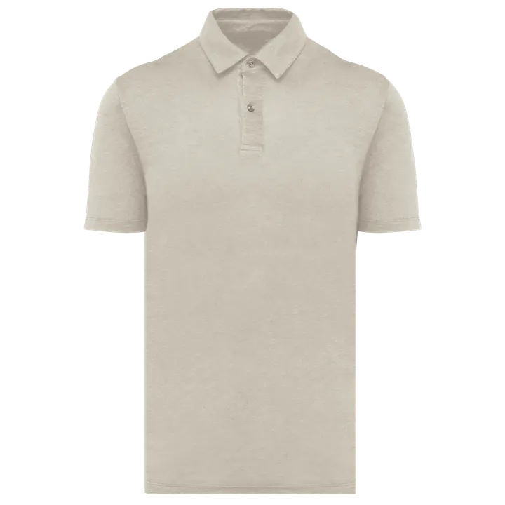 Polo en lin homme Linen Sand