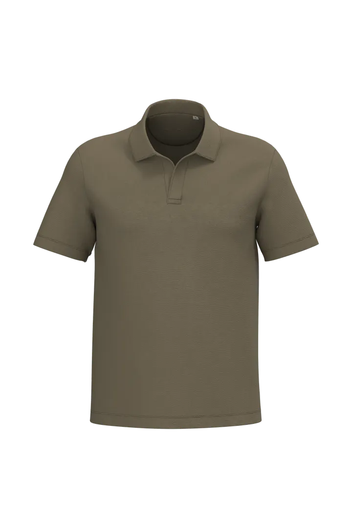 Umweltfreundliches Herren-Polohemd aus Frottee Light Olive Green