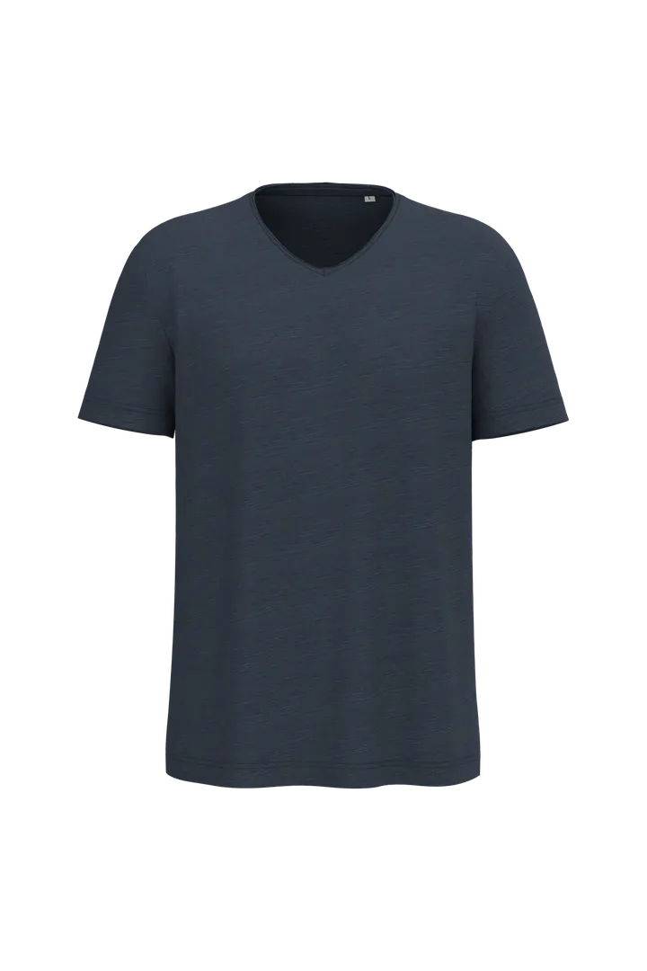 T-shirt écoresponsable col slub à épaules tombantes homme Navy Blue