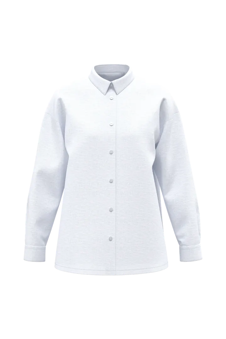 Chemise oversize en lin femme White