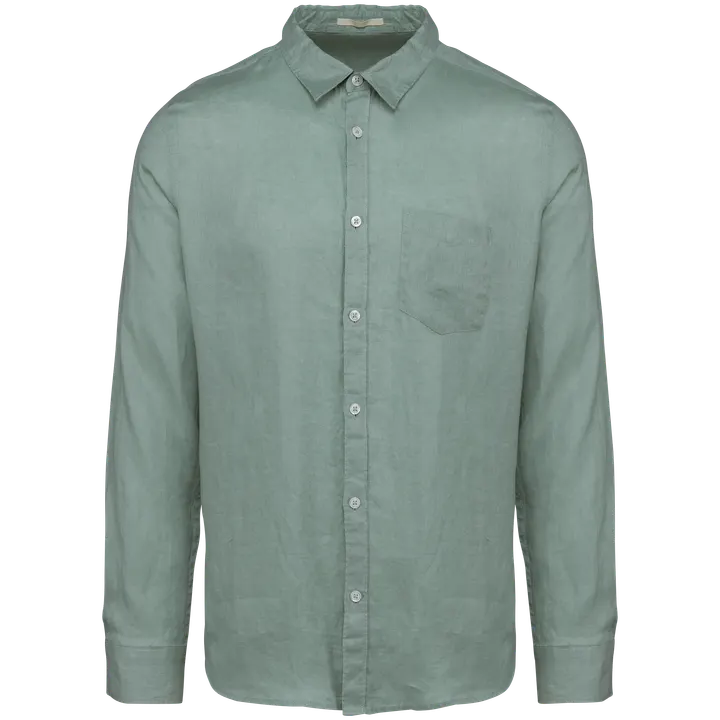 Leinen-Hemd für Herren Jade Green