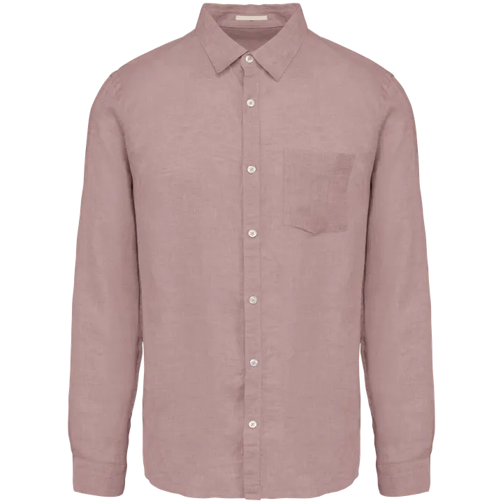 Leinen-Hemd für Herren Petal Rose