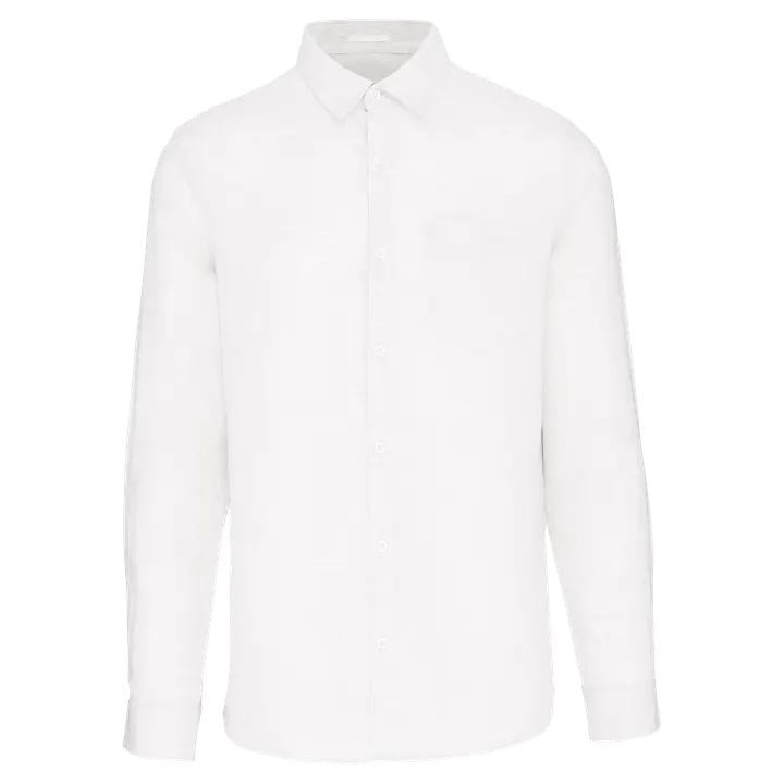 Leinen-Hemd für Herren White