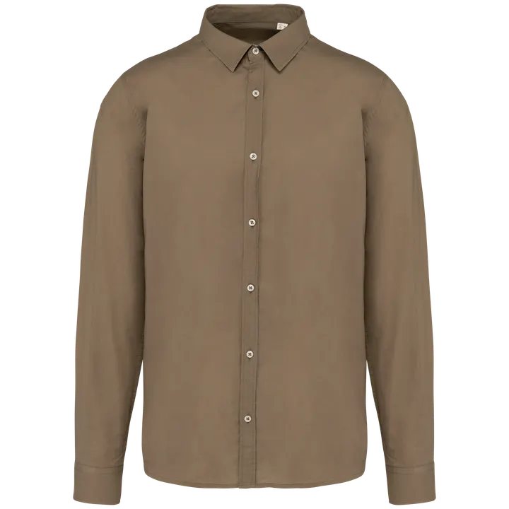 Umweltfreundliches Herrenhemd Light Olive Green