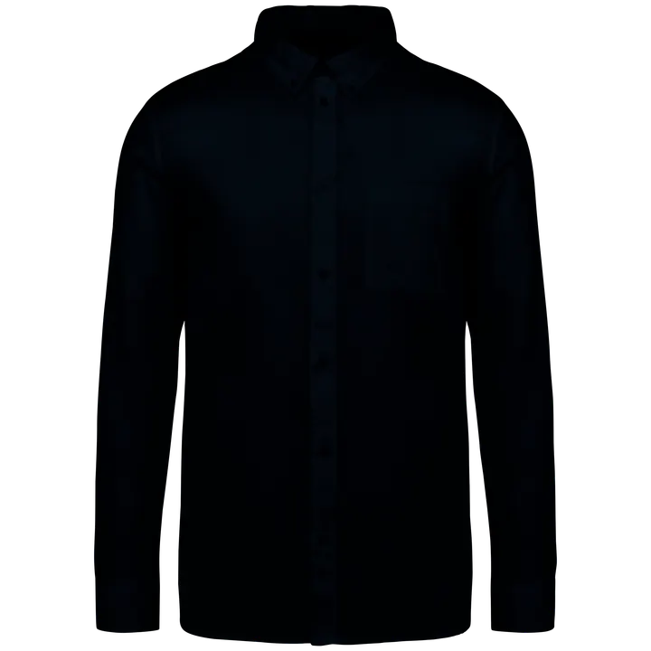 Umweltfreundliches Herrenhemd aus Lyocell Washed Dark Navy