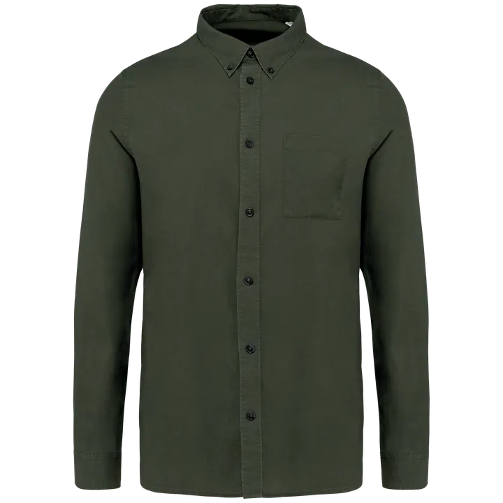 Umweltfreundliches Herrenhemd aus Lyocell Washed Organic Khaki