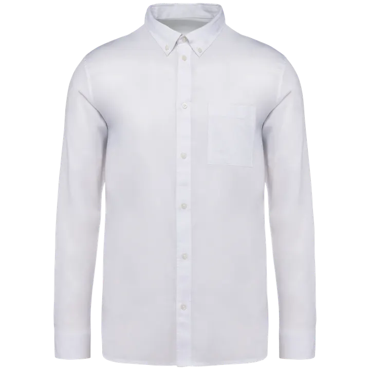 Umweltfreundliches Herrenhemd aus Lyocell Washed White