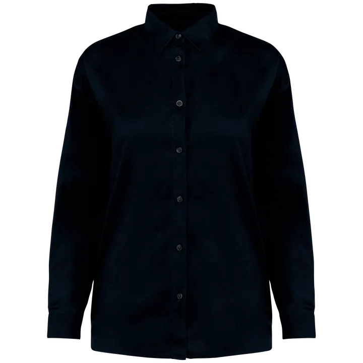 Chemise écoresponsable en lyocell femme Washed Dark Navy