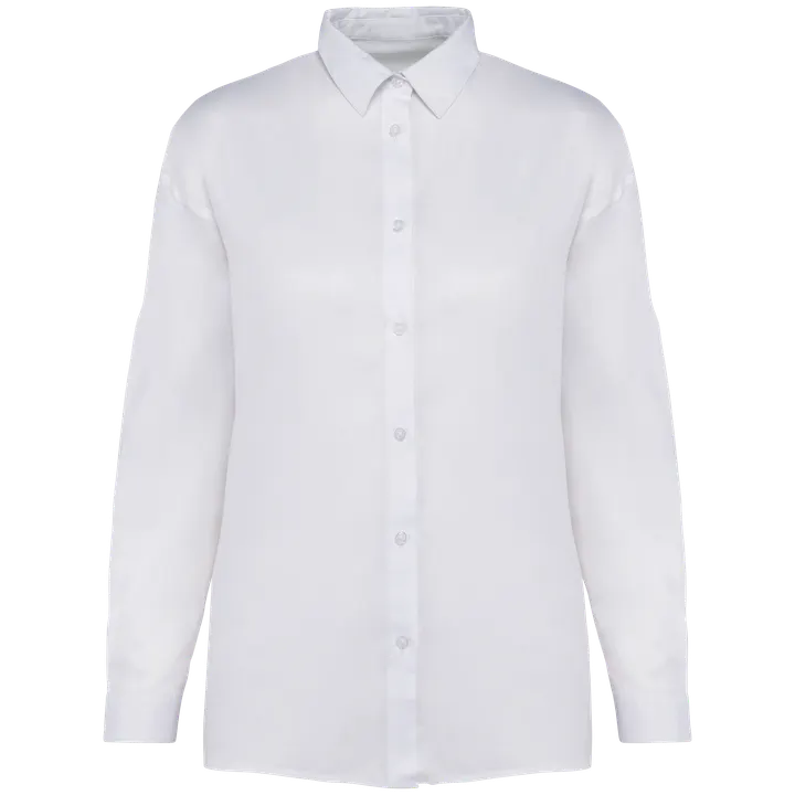 Chemise écoresponsable en lyocell femme Washed White
