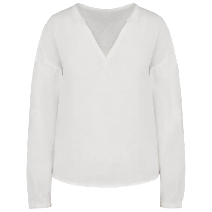 Leinenkittel für Damen White