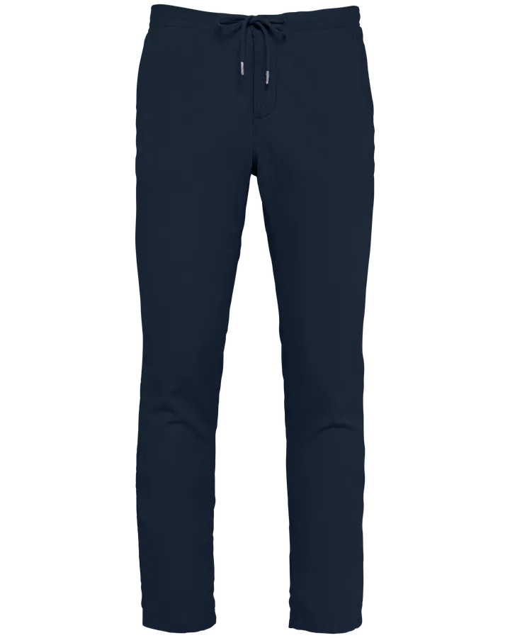 Umweltfreundliche Herrenhose aus Bio-Leinen und Bio-Baumwolle Navy Blue