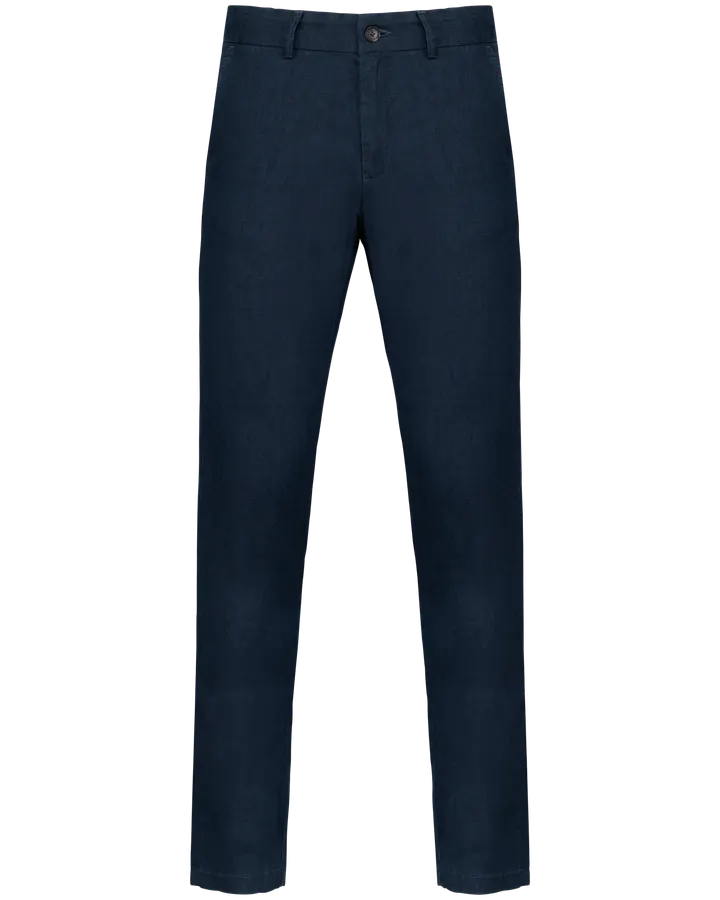 Pantalon en lin homme Navy Blue