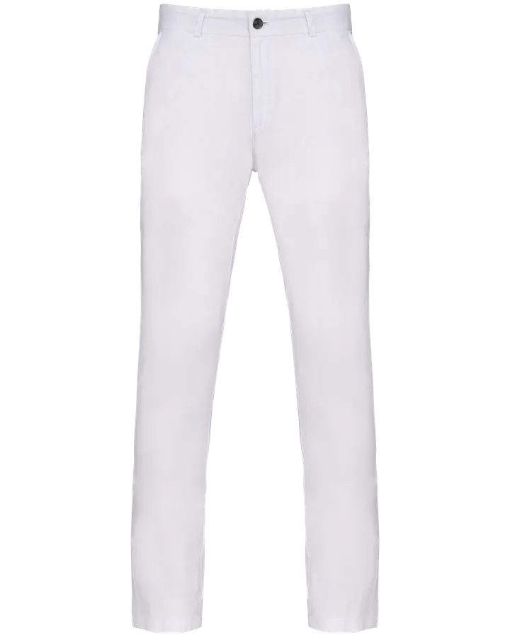 Pantalon en lin homme White