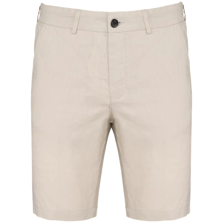 Bermuda-Shorts aus Leinen für Herren Linen Sand