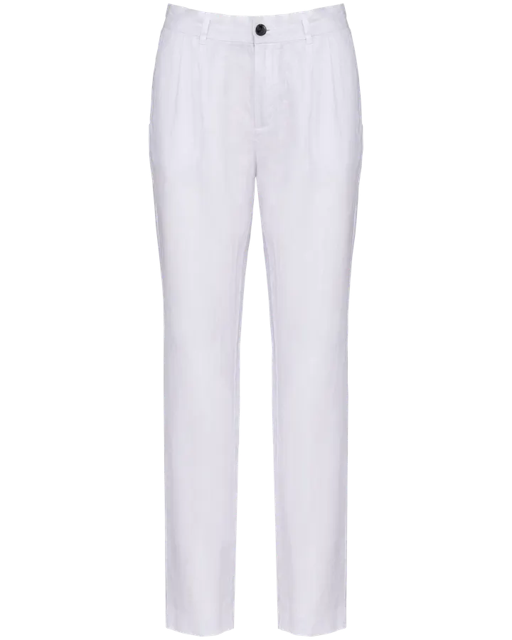 Leinenhose für Damen White