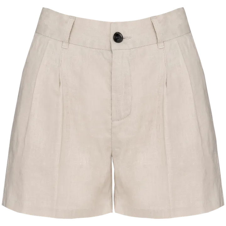 Leinenshorts für Damen Linen Sand