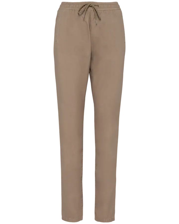 Umweltfreundliche ausgewaschene Damenhose aus Lyocell Washed Wet Sand
