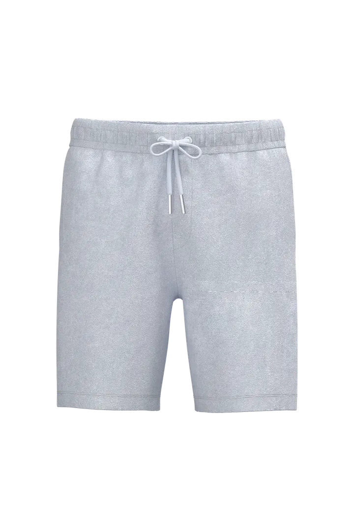 Short écoresponsable en éponge homme White