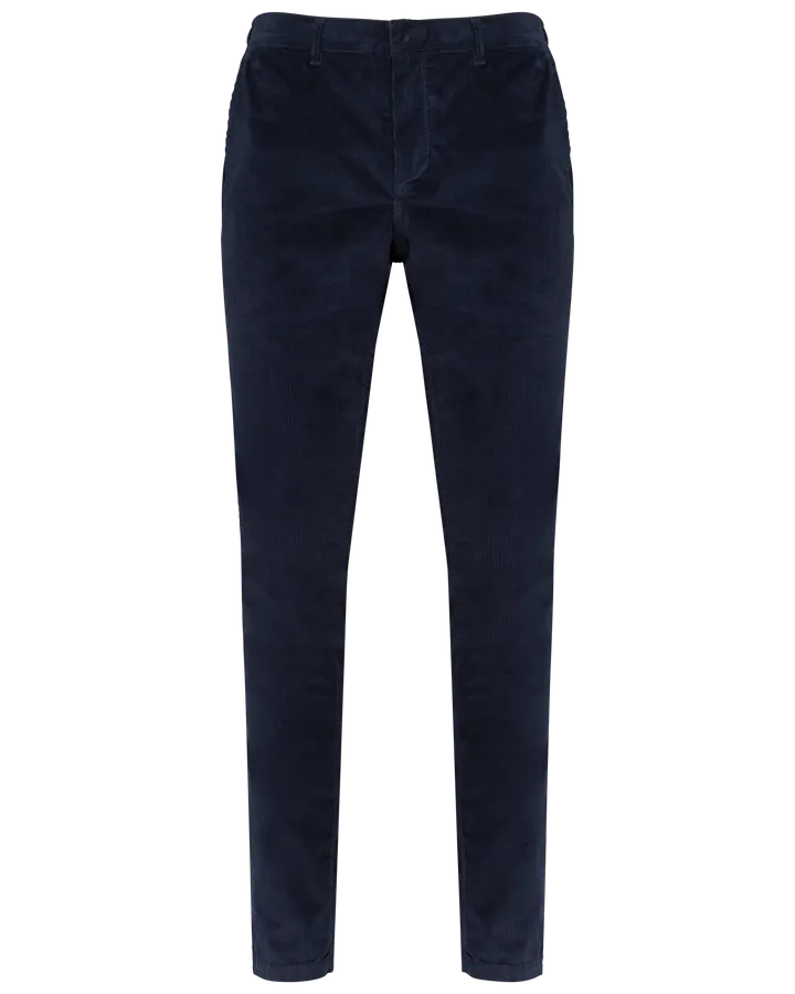 Umweltfreundliche Herren-Hose aus Kord Navy Blue