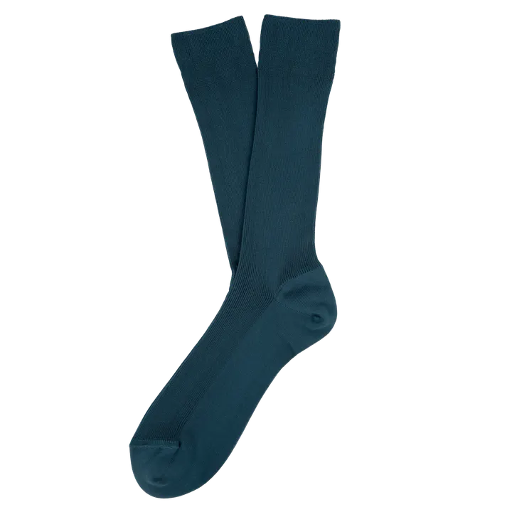 Umweltfreundliche Unisex-Socken Peacock Blue