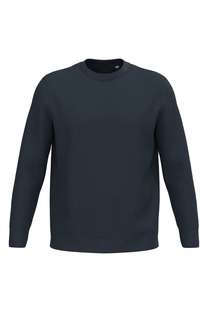 Pull écoresponsable à col rond homme Navy Blue