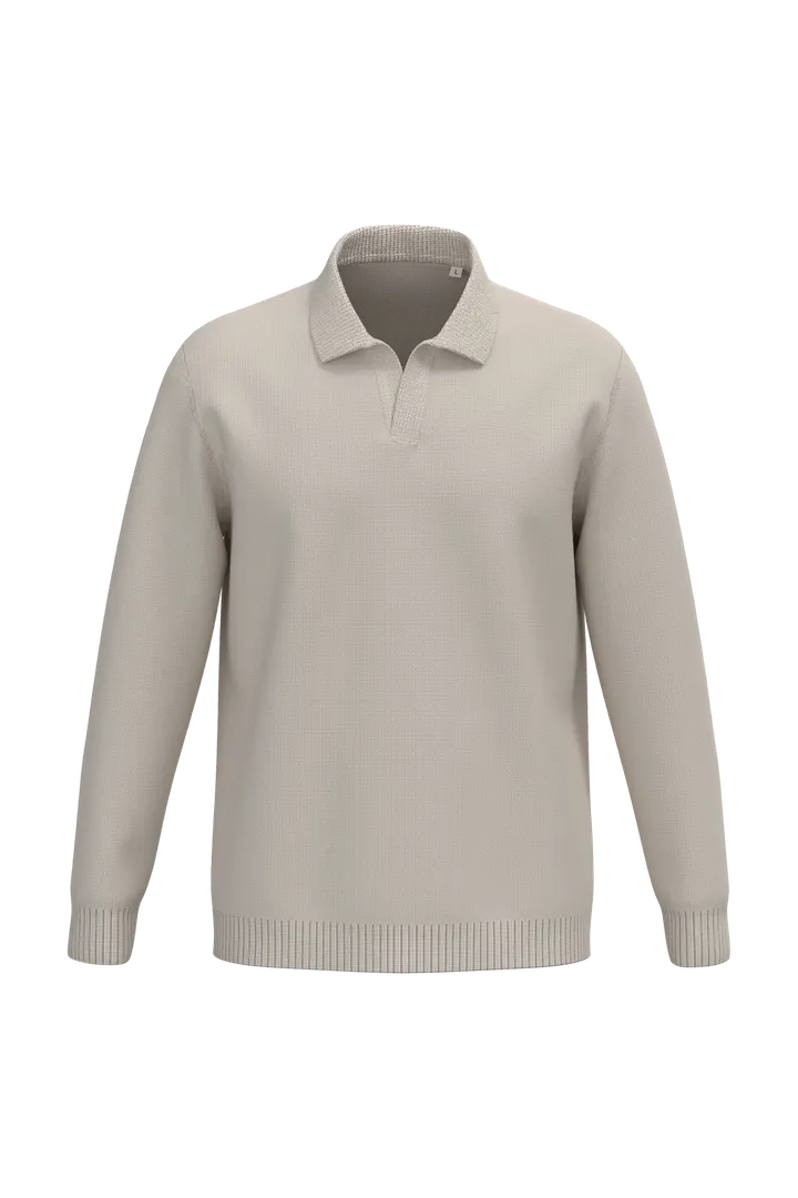 Pull homme à col polo Ivory
