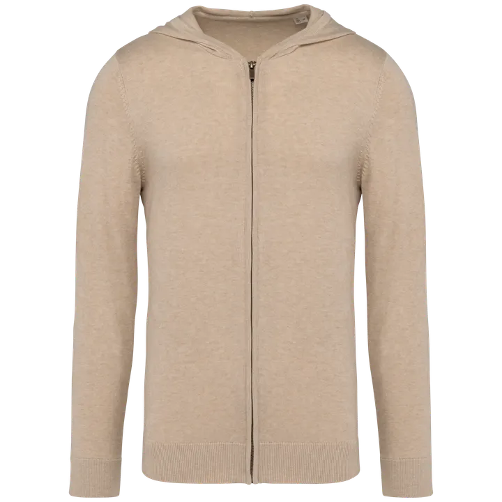 Pull écoresponsable à capuche en lyocell homme Beige Sand Heather