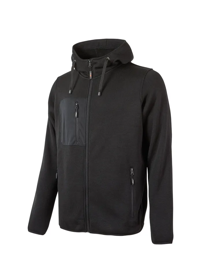 Sweat zippé à capuche Rainbow Black Carbon