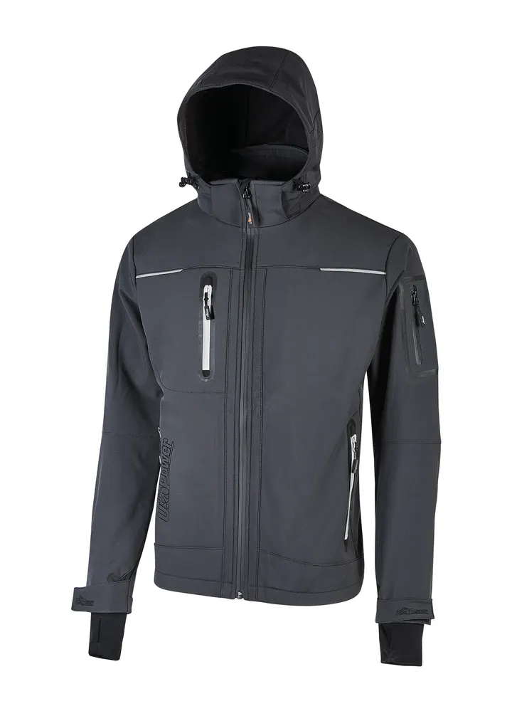 Softshell-Jacke Space Asphalt Grey