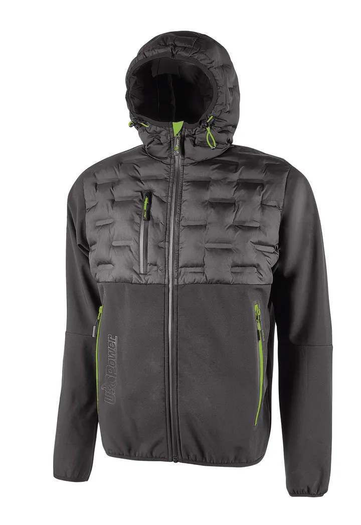Mann Hybrid-Jacke Spock Asphalt Grey