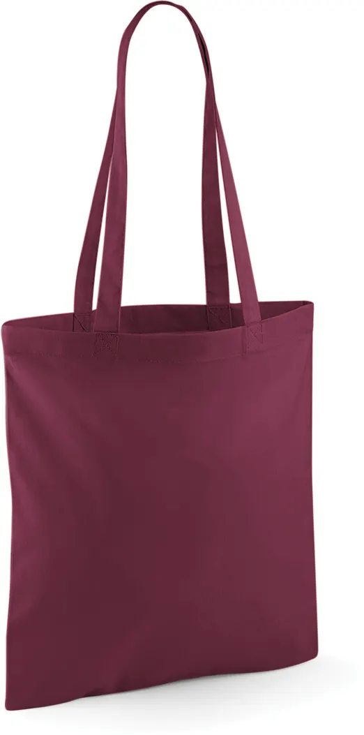Sac shopping à anses longues Burgundy