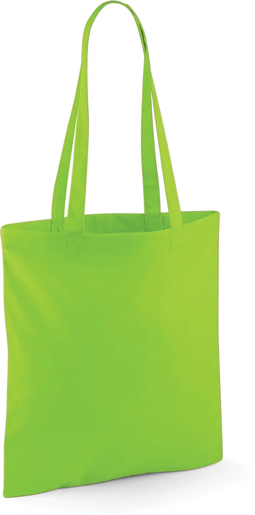 Sac shopping à anses longues Lime Green