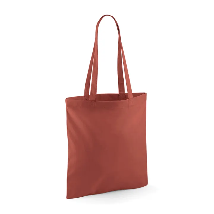 Sac shopping à anses longues Orange rust