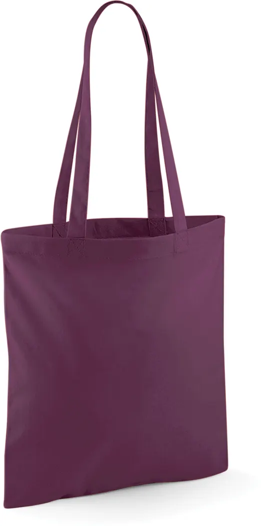 Sac shopping à anses longues Plum